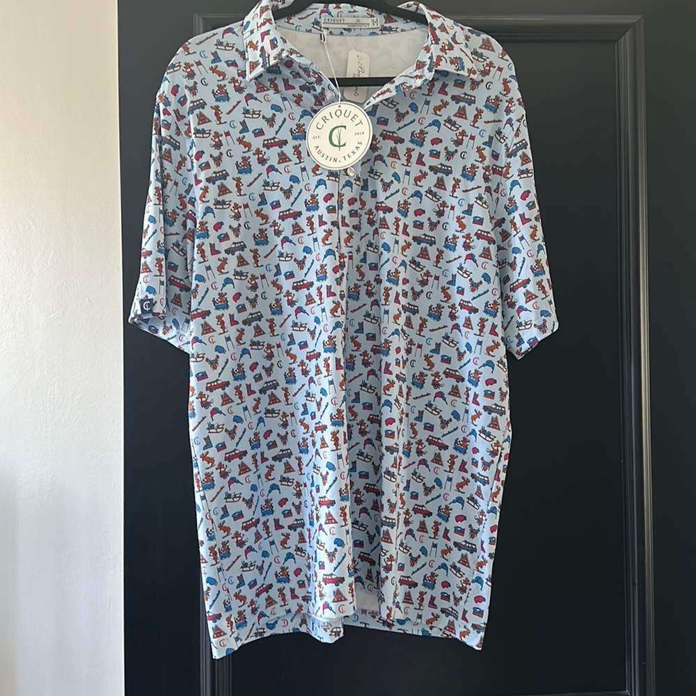 NWT MENS XL CRIQUET GOLF POLO